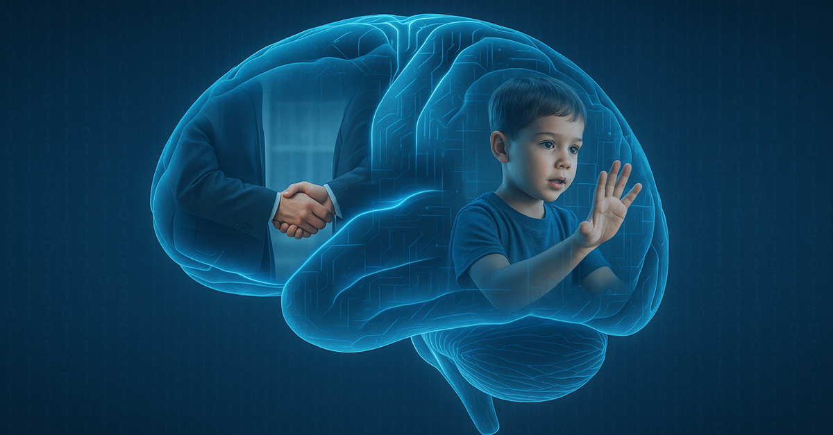 AI model visualizing interconnected entities and citations around a brand