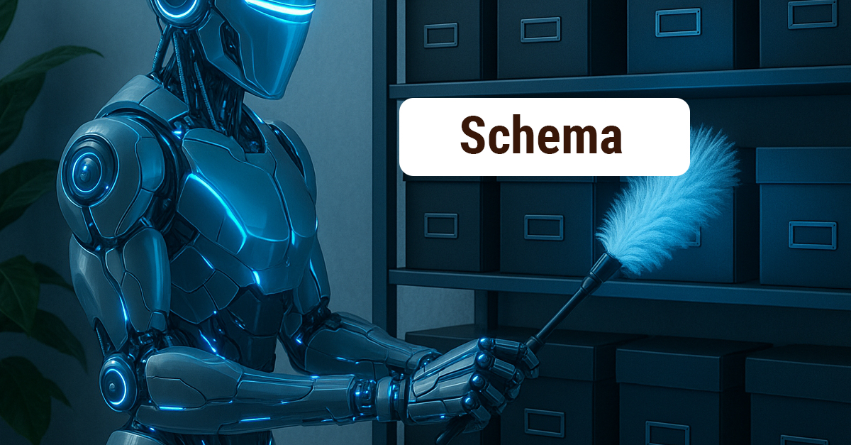Team standardizing schema markup across many web pages