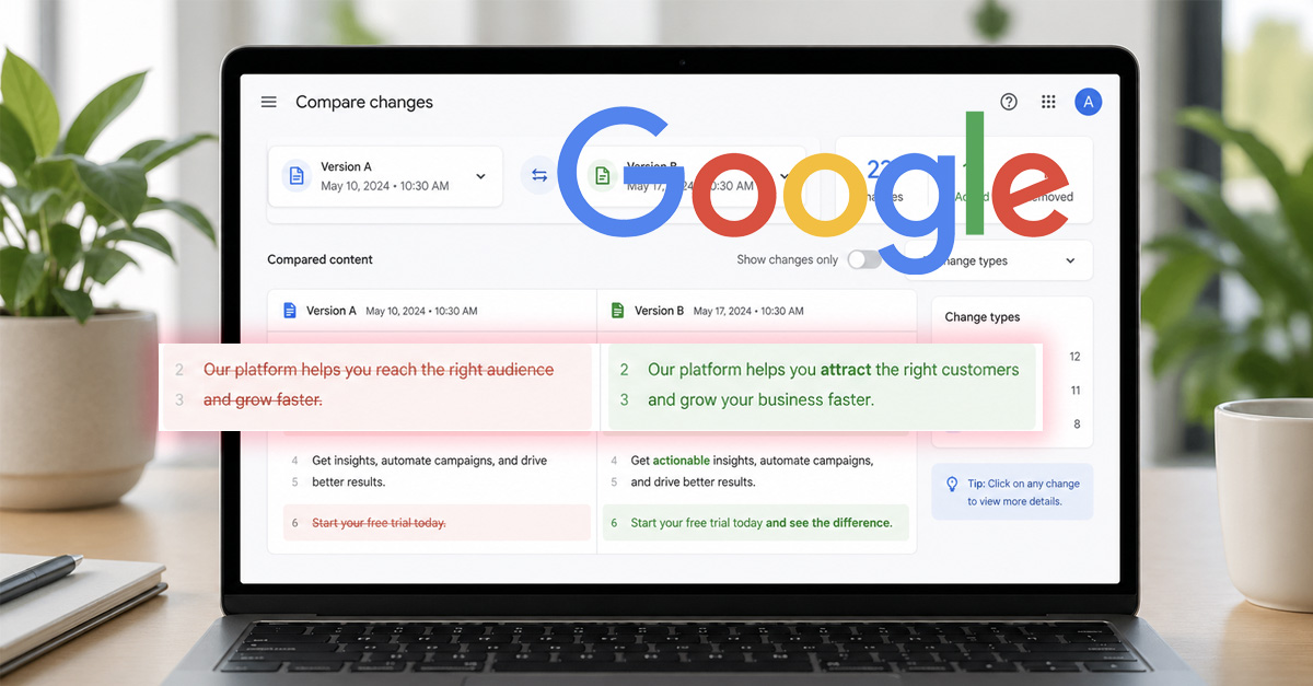 Google search update themed visual representing ranking shifts and site diagnostics.