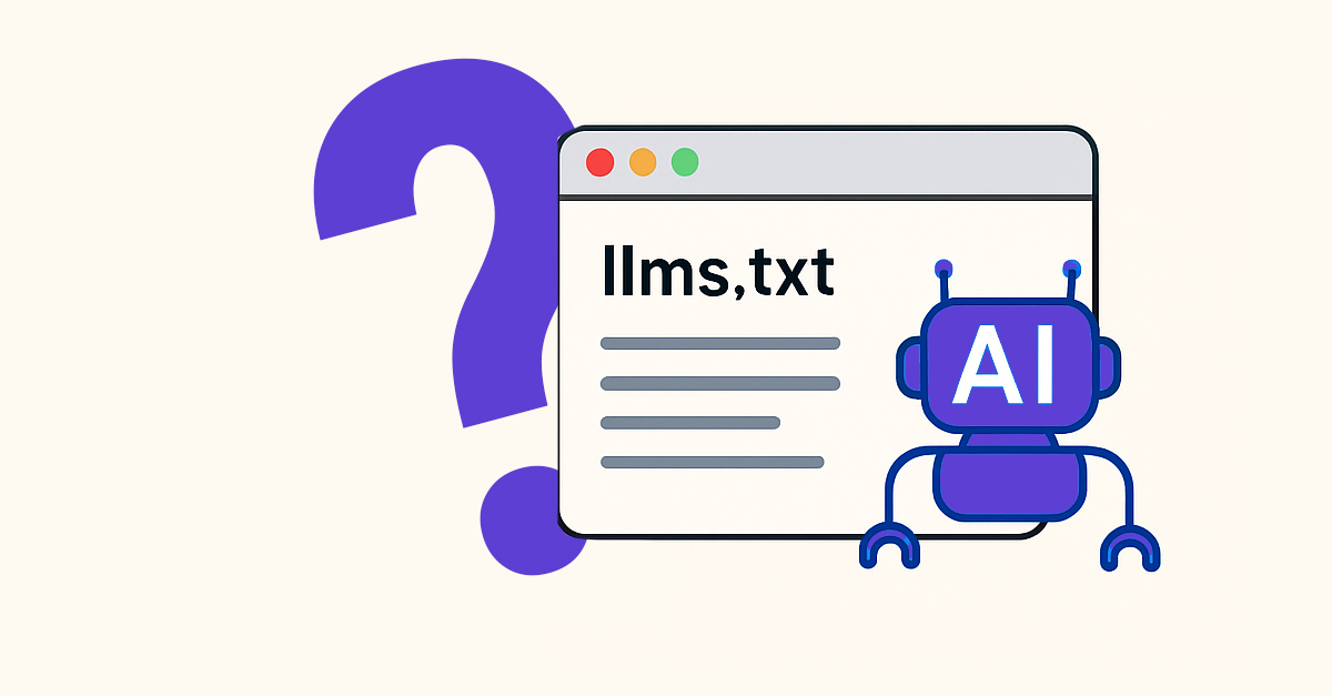 Diagram showing how llms.txt guidance attaches to AI crawler understanding.