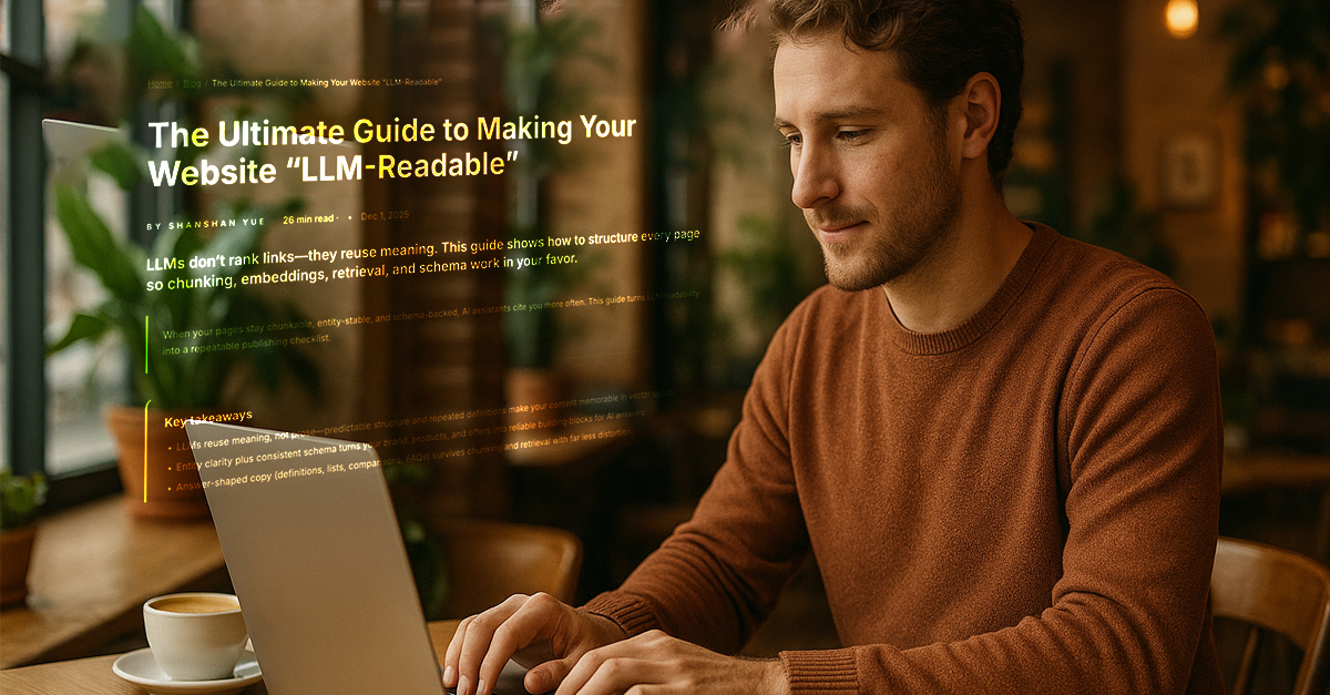Abstract dashboard comparing traditional rankings with AI visibility KPIs.